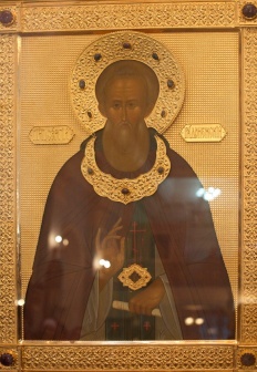 Икона преподобного Сергия Радонежского с частицей его святых мощей прибыла в Таджикистан